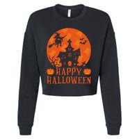 Happy Halloween 2024 Halloween Coming Tis Season Spooky Cropped Pullover Crew