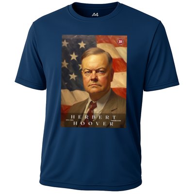 Herbert Hoover 31st President Of The United States Portrait Performance Shirt
