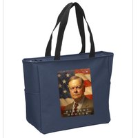 Herbert Hoover 31st President Of The United States Portrait Zip Tote Bag