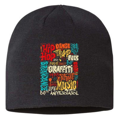 Hip Hop 50 Years Of Old School Graffiti Old School Sustainable Beanie