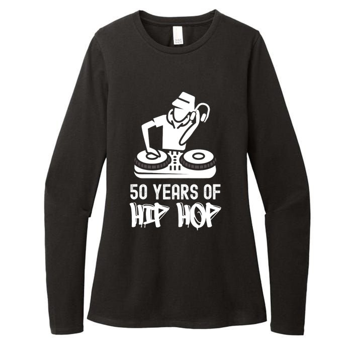 Hip Hop 50th Anniversary 50 Years DJ Turntable Womens CVC Long Sleeve Shirt