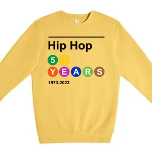 Hip Hop 50 Years 1973 2023 Premium Crewneck Sweatshirt