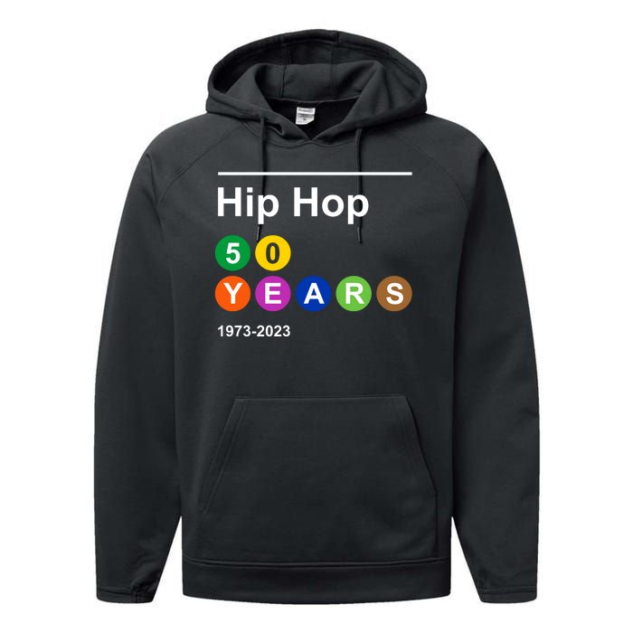 Hip Hop 50 Years 1973 2023 Performance Fleece Hoodie