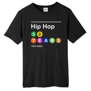 Hip Hop 50 Years 1973 2023 Tall Fusion ChromaSoft Performance T-Shirt