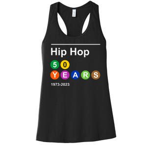 Hip Hop 50 Years 1973 2023 Women's Racerback Tank