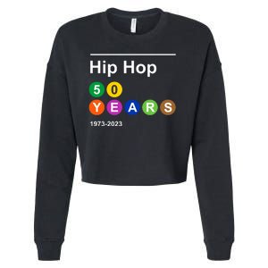 Hip Hop 50 Years 1973 2023 Cropped Pullover Crew