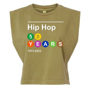 Hip Hop 50 Years 1973 2023 Garment-Dyed Women's Muscle Tee