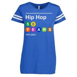 Hip Hop 50 Years 1973 2023 Enza Ladies Jersey Football T-Shirt