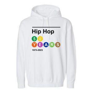 Hip Hop 50 Years 1973 2023 Garment-Dyed Fleece Hoodie