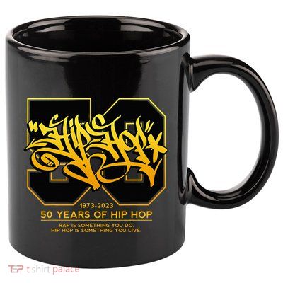 Hip Hop 50 Years Anniversary Graffiti 50 Years Hip Hop 11oz C Handle Ceramic Mug