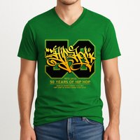 Hip Hop 50 Years Anniversary Graffiti 50 Years Hip Hop V-Neck T-Shirt