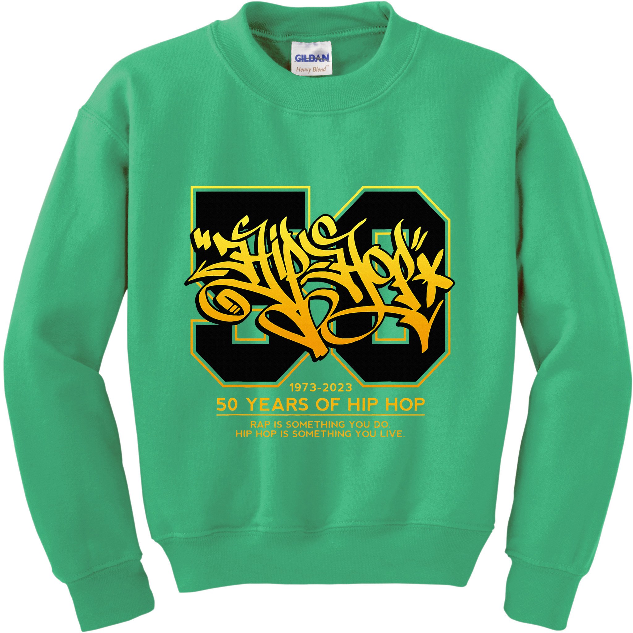Hip Hop 50 Years Anniversary Graffiti 50 Years Hip Hop Kids Sweatshirt