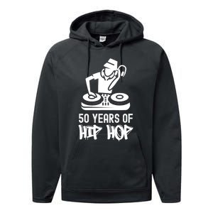 Hip Hop 50th Anniversary | 50 Years | DJ Turntable Performance Fleece Hoodie