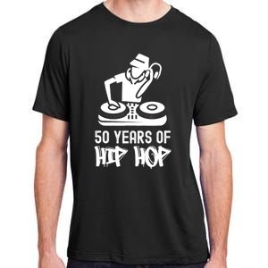 Hip Hop 50th Anniversary | 50 Years | DJ Turntable Adult ChromaSoft Performance T-Shirt