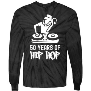 Hip Hop 50th Anniversary | 50 Years | DJ Turntable Tie-Dye Long Sleeve Shirt