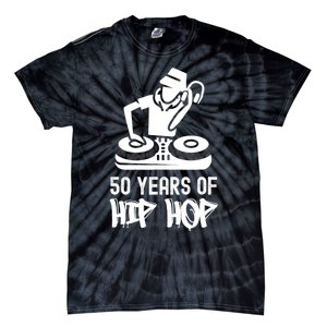 Hip Hop 50th Anniversary | 50 Years | DJ Turntable Tie-Dye T-Shirt