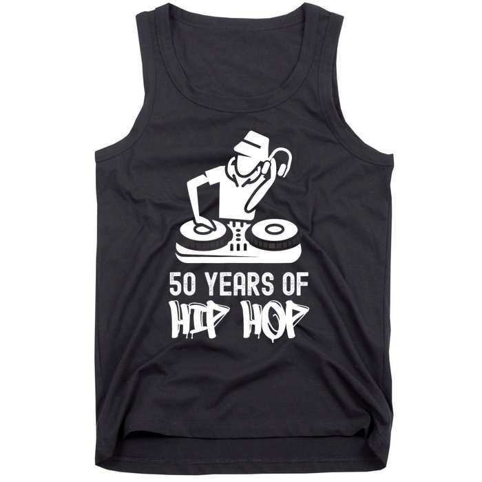 Hip Hop 50th Anniversary | 50 Years | DJ Turntable Tank Top