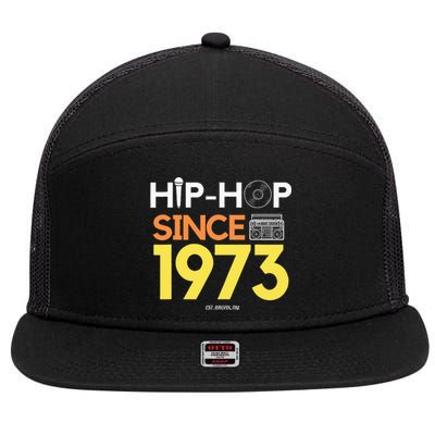 HIP HOP 50TH ANNIVERSARY 1973 BRONX NEW YORK GRAFFITI BBOY 7 Panel Mesh Trucker Snapback Hat