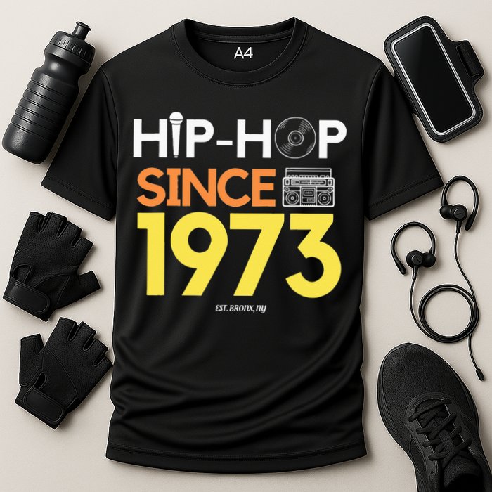 HIP HOP 50TH ANNIVERSARY 1973 BRONX NEW YORK GRAFFITI BBOY Cooling Performance Crew T-Shirt