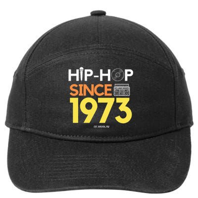 HIP HOP 50TH ANNIVERSARY 1973 BRONX NEW YORK GRAFFITI BBOY 7-Panel Snapback Hat