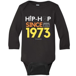 HIP HOP 50TH ANNIVERSARY 1973 BRONX NEW YORK GRAFFITI BBOY Baby Long Sleeve Bodysuit