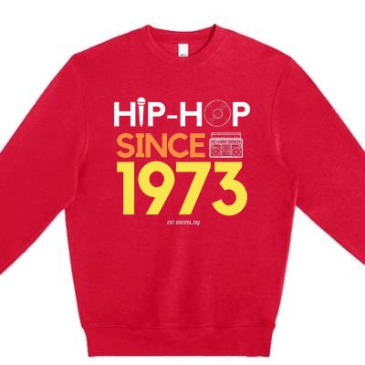 HIP HOP 50TH ANNIVERSARY 1973 BRONX NEW YORK GRAFFITI BBOY Premium Crewneck Sweatshirt