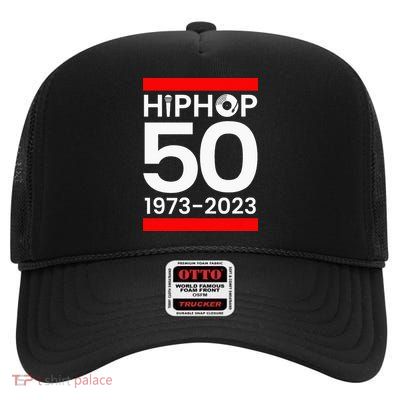 HIP HOP 50 YEARS OLD High Crown Mesh Back Trucker Hat