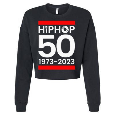 HIP HOP 50 YEARS OLD Cropped Pullover Crew