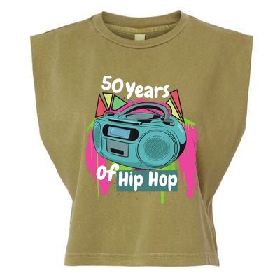 Hip Hop 50th Anniversary 50 Years Of Hip Hop Garment-Dyed Women's Muscle Tee