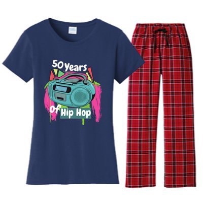 Hip Hop 50th Anniversary 50 Years Of Hip Hop Women's Flannel Pajama Set