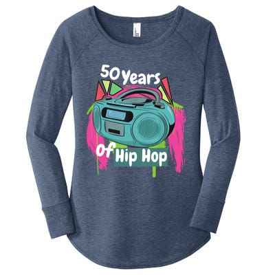 Hip Hop 50th Anniversary 50 Years Of Hip Hop Women's Perfect Tri Tunic Long Sleeve Shirt