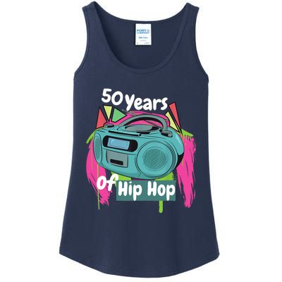 Hip Hop 50th Anniversary 50 Years Of Hip Hop Ladies Essential Tank