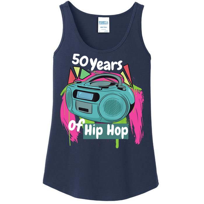 Hip Hop 50th Anniversary 50 Years Of Hip Hop Ladies Essential Tank