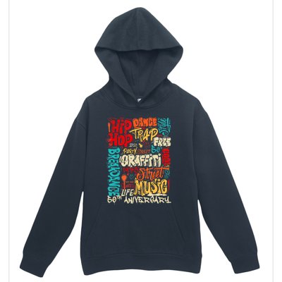 Hip Hop 50 Years Of Old School Graffiti Old School Retro Urban Pullover Hoodie