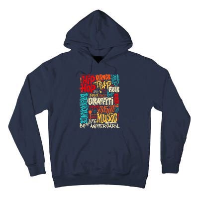 Hip Hop 50 Years Of Old School Graffiti Old School Retro Tall Hoodie