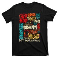 Hip Hop 50 Years Of Old School Graffiti Old School Retro T-Shirt