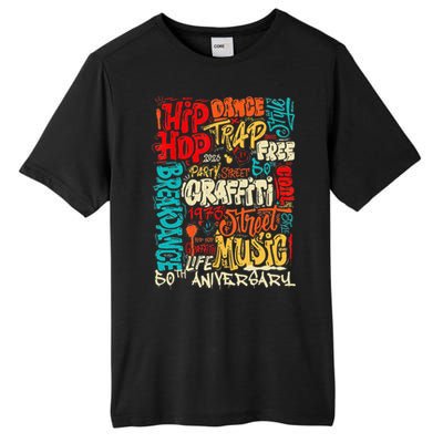 Hip Hop 50 Years Of Old School Graffiti Old School Retro Tall Fusion ChromaSoft Performance T-Shirt