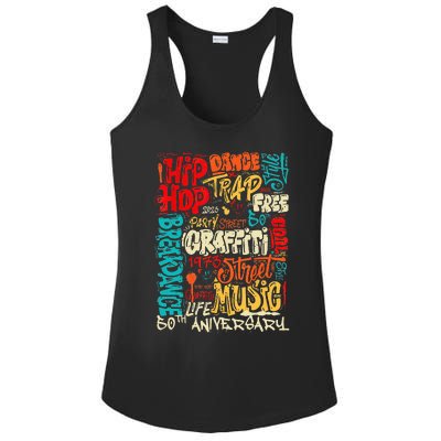 Hip Hop 50 Years Of Old School Graffiti Old School Retro Ladies PosiCharge Competitor Racerback Tank