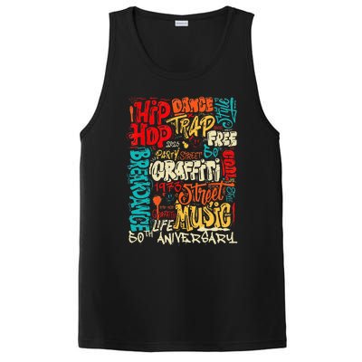 Hip Hop 50 Years Of Old School Graffiti Old School Retro PosiCharge Competitor Tank