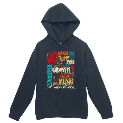 Hip Hop 50 Years Of Old School Graffiti Old School Retro Urban Pullover Hoodie