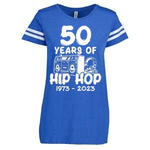 Hip Hop 50th Anniversary 50 Years Of Hip Hop Enza Ladies Jersey Football T-Shirt