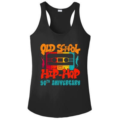 Hip Hop 50 Years Of Old School Graffiti Cassette Old School Ladies PosiCharge Competitor Racerback Tank