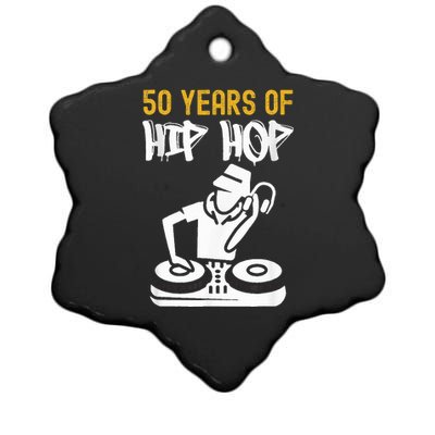 Hip Hop 50th Anniversary 50 Years Of Hip Hop Ceramic Star Ornament