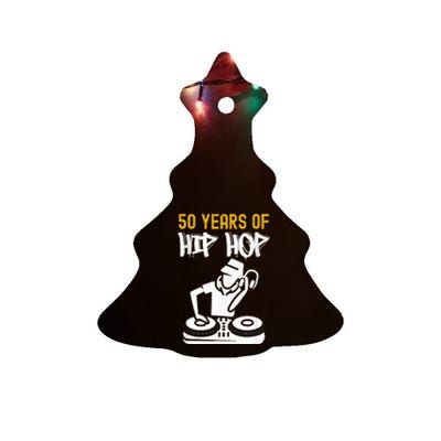 Hip Hop 50th Anniversary 50 Years Of Hip Hop Ceramic Tree Ornament