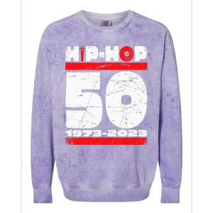 HIP HOP 50 YEARS OLD Colorblast Crewneck Sweatshirt