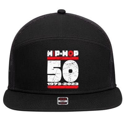 HIP HOP 50 YEARS OLD 7 Panel Mesh Trucker Snapback Hat