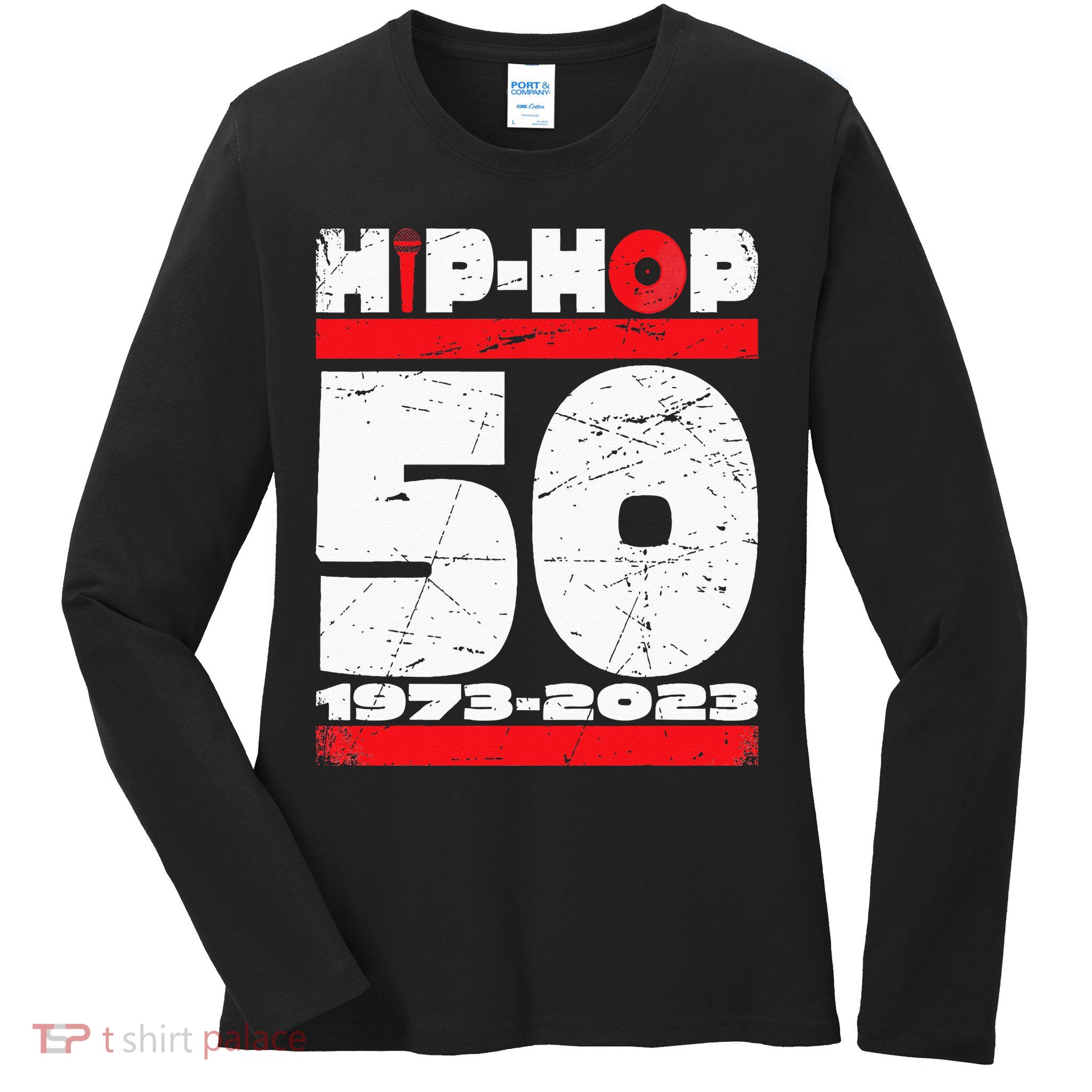HIP HOP 50 YEARS OLD Ladies Long Sleeve Shirt
