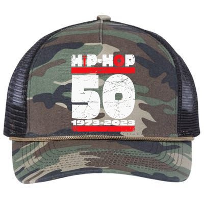 HIP HOP 50 YEARS OLD Retro Rope Trucker Hat Cap