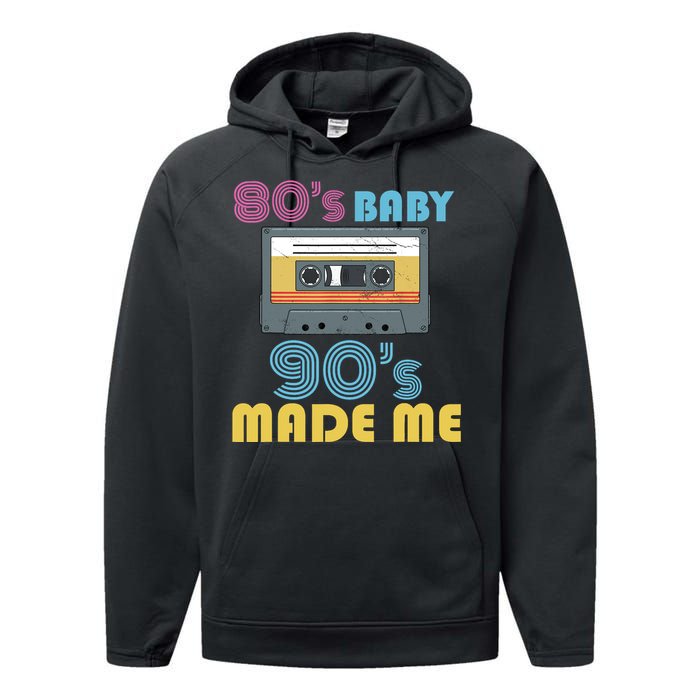 Hip Hop 90s Outfit 80s Baby 90s Made Mes Wo Hip Hop Performance Fleece Hoodie