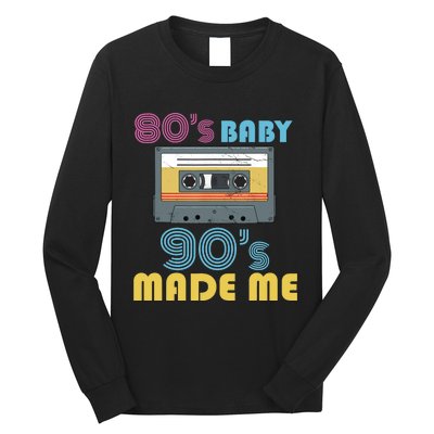 Hip Hop 90s Outfit 80s Baby 90s Made Mes Wo Hip Hop Long Sleeve Shirt